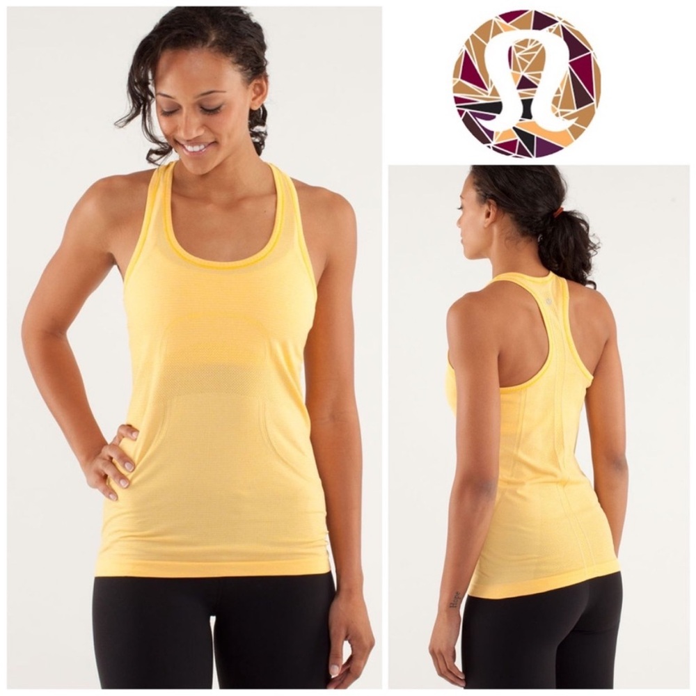 Lululemon Run: Swiftly Tech Racerback in Burning Yellow